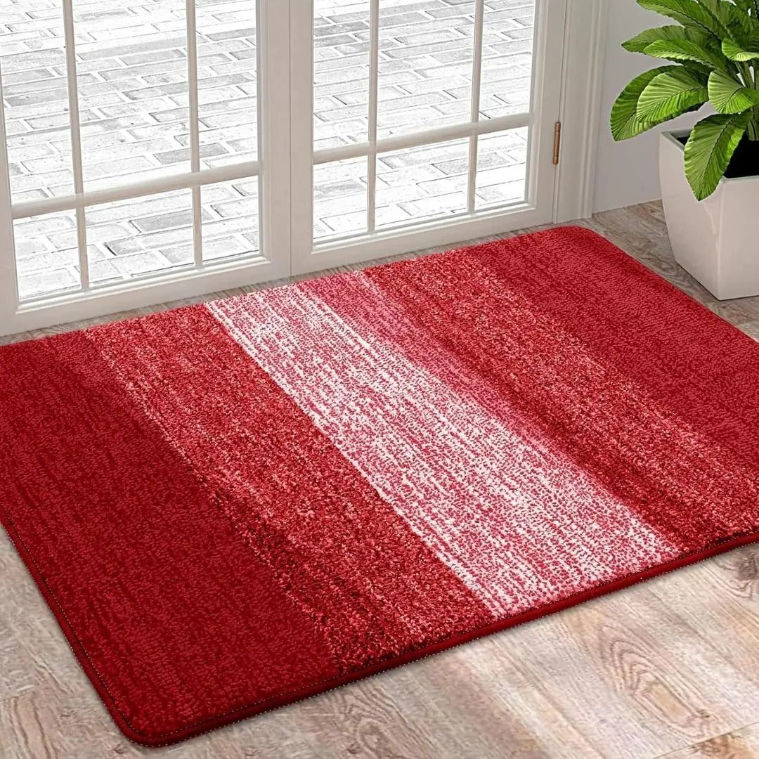Soft Washable Indoor Door Mat - Super Absorbent Non-Slip Rug