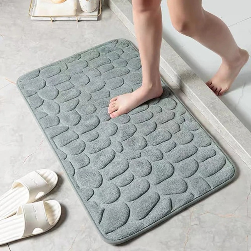 Ultra-Soft Non Slip Bath Mat – Fast-Drying Absorbent Bathroom Rug 20 x 32 1
