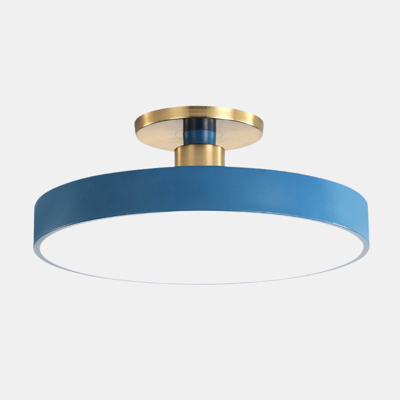 Flush Mount LED Ceiling Light - Modern Nordic Fixture for Children's Room