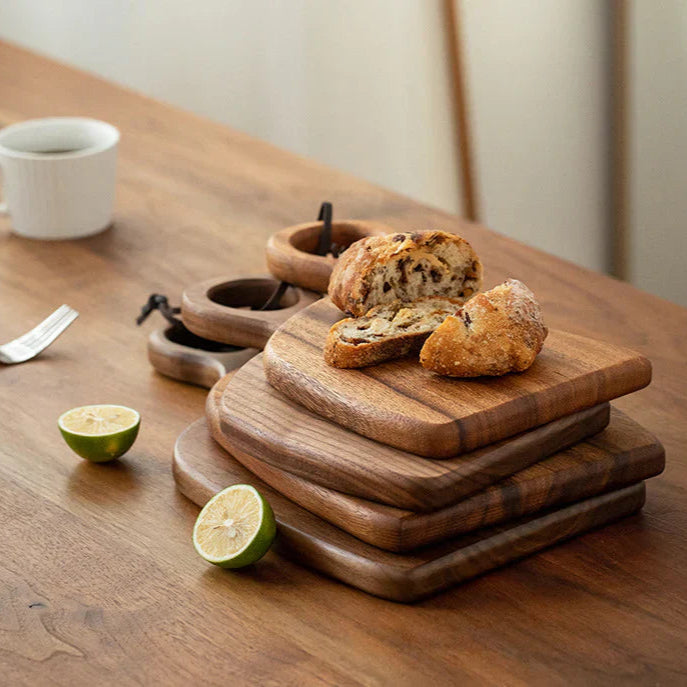 Walnut Cutting Board – Double-Sided Chopping Board for Kitchen & Serving 4