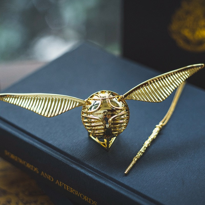 Golden Snitch Winged Orb Ring Box – Luxury Movable Jewelry Case