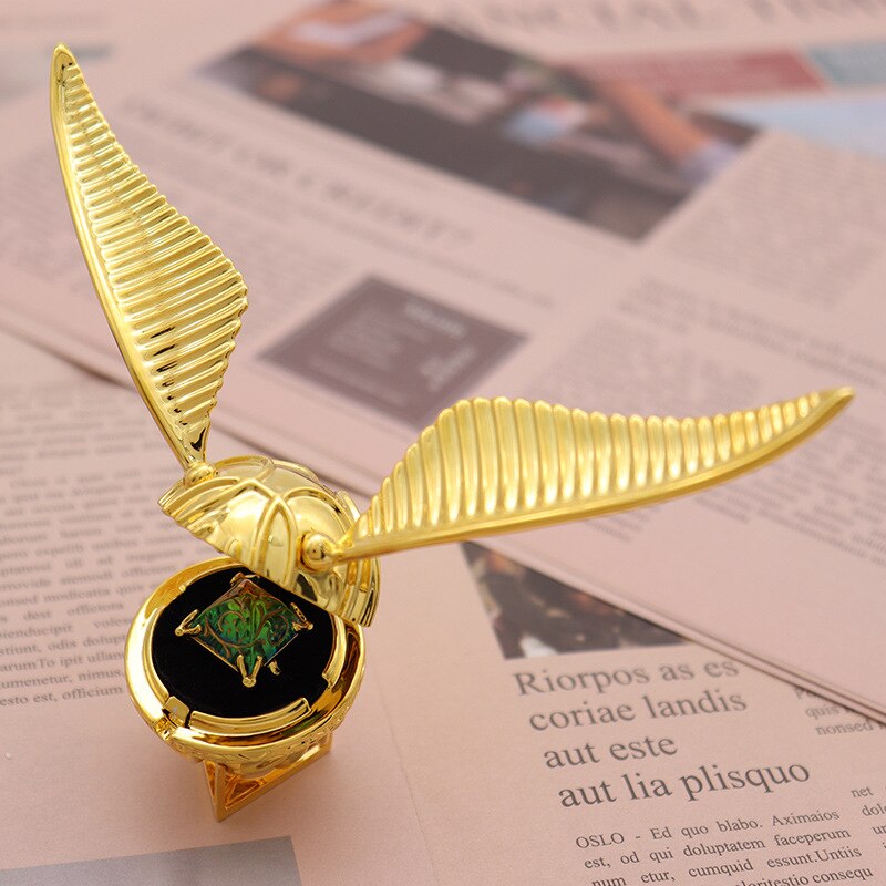 Golden Snitch Winged Orb Ring Box – Luxury Movable Jewelry Case