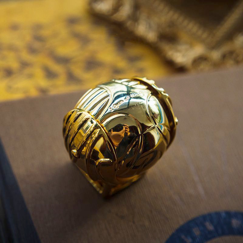 Golden Snitch Winged Orb Ring Box – Luxury Movable Jewelry Case