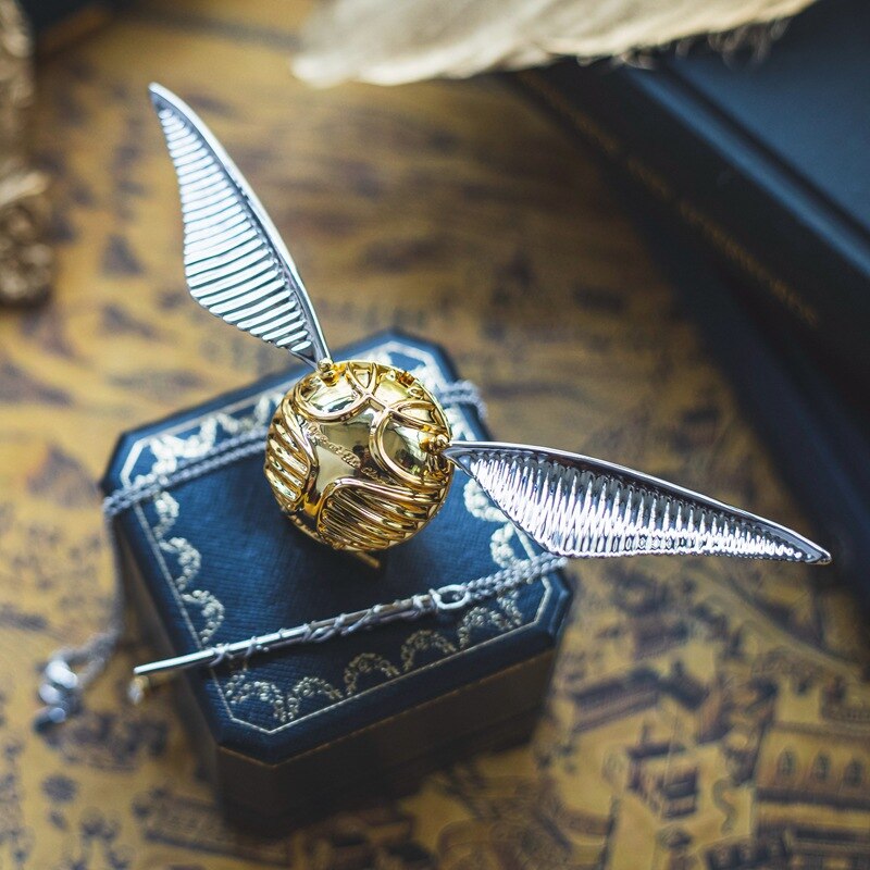 Golden Snitch Winged Orb Ring Box – Luxury Movable Jewelry Case