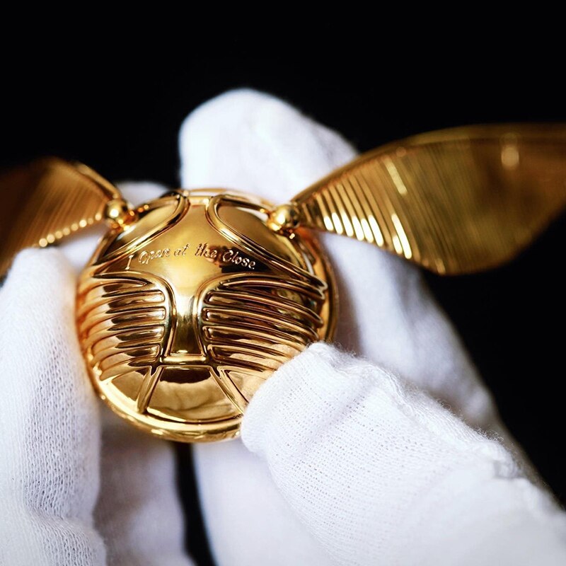 Golden Snitch Winged Orb Ring Box – Luxury Movable Jewelry Case