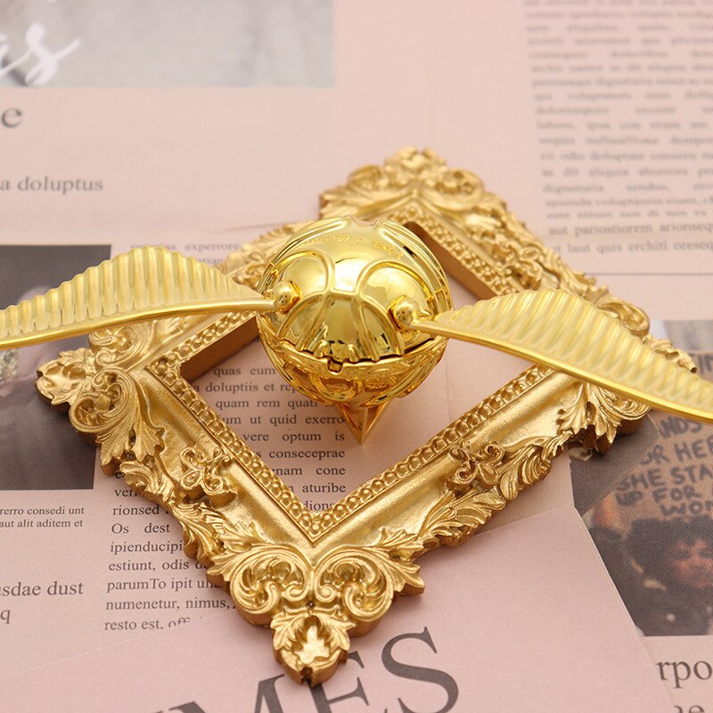 Golden Snitch Winged Orb Ring Box – Luxury Movable Jewelry Case