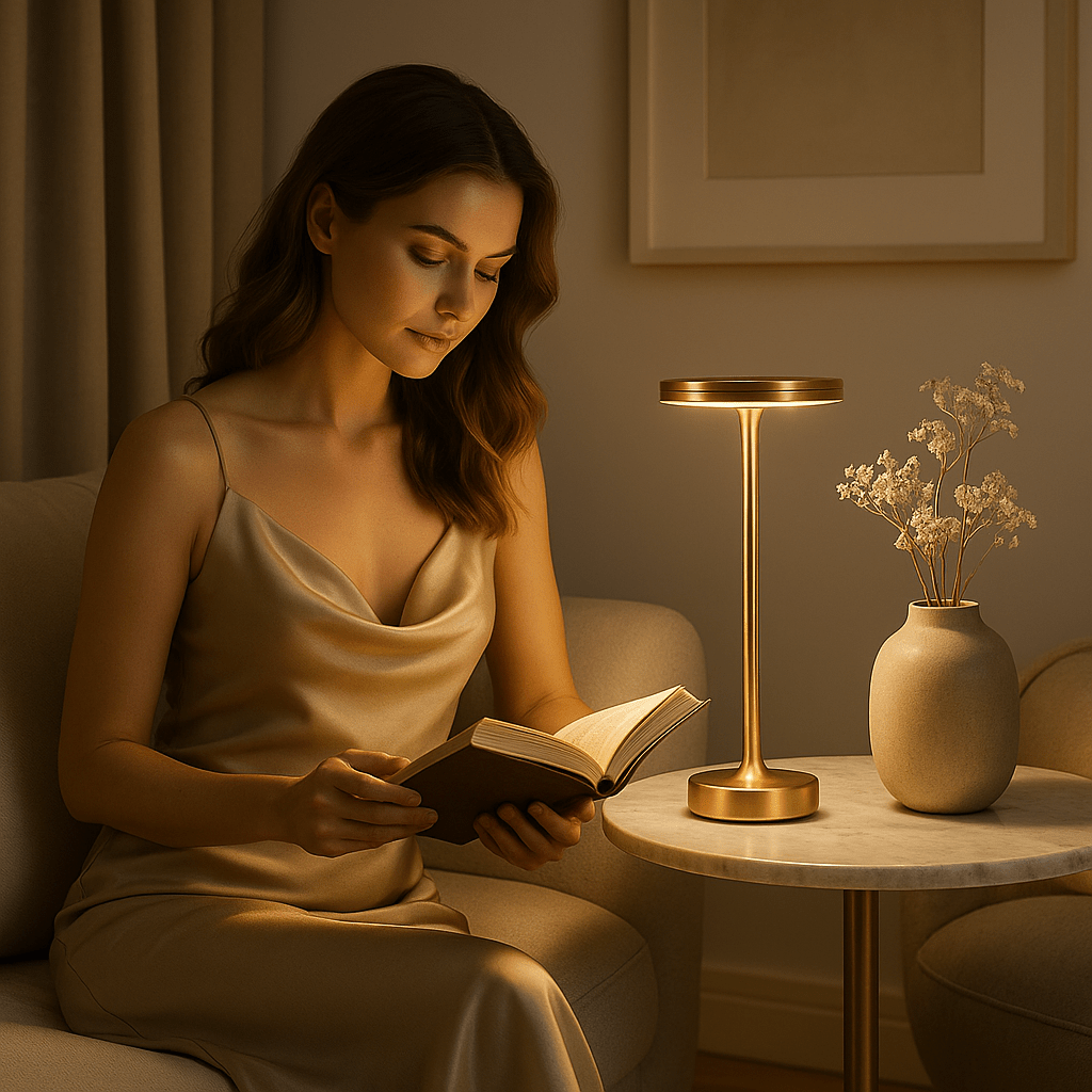 Wireless Rechargeable Touch Control Lamp – Modern Lighting for Home 5