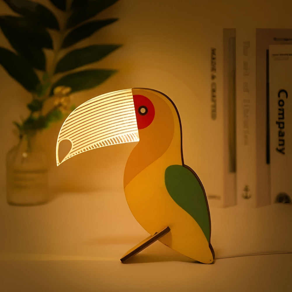 Decorative Wooden Animal Table Lamp – Cute and Cozy Lighting for Children’s Rooms