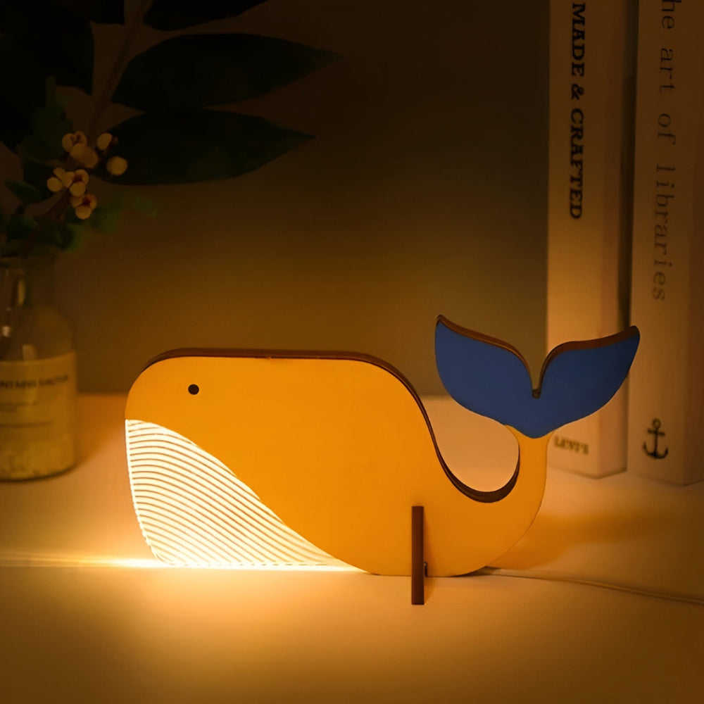 Decorative Wooden Animal Table Lamp – Cute and Cozy Lighting for Children’s Rooms