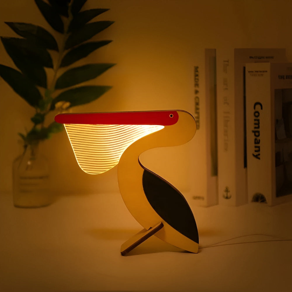 Decorative Wooden Animal Table Lamp – Cute and Cozy Lighting for Children’s Rooms