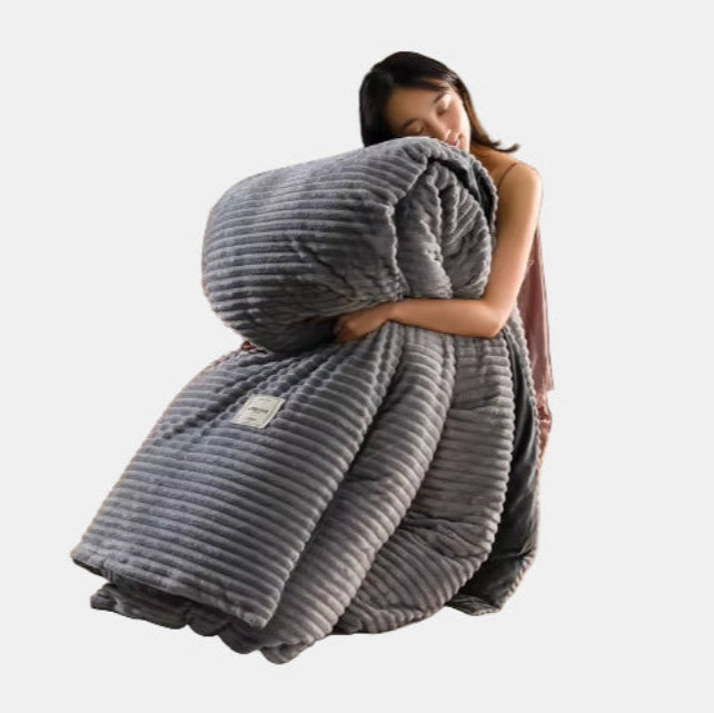 Flannel Duvet Cover Set – Soft Warm Bedding for Cozy Winter Nights