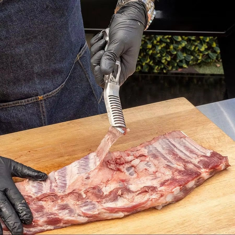 BBQ Rib Remover Preparation Tool – Premium Stainless Steel Rib Trimmer