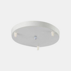Adjustable Ceiling Light Suspension Support - Modern Metal Base in Black/White