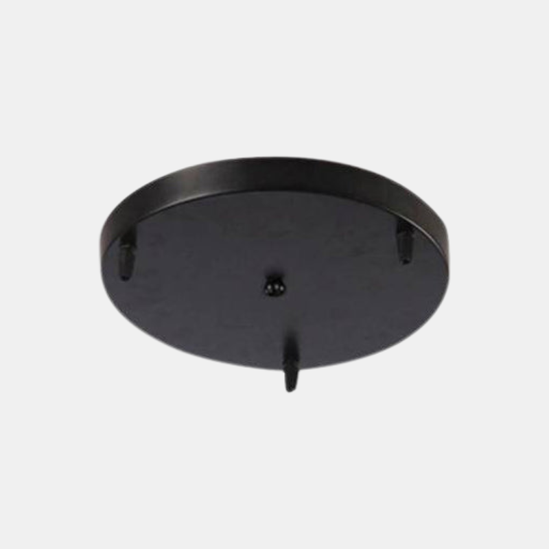 Adjustable Ceiling Light Suspension Support - Modern Metal Base in Black/White